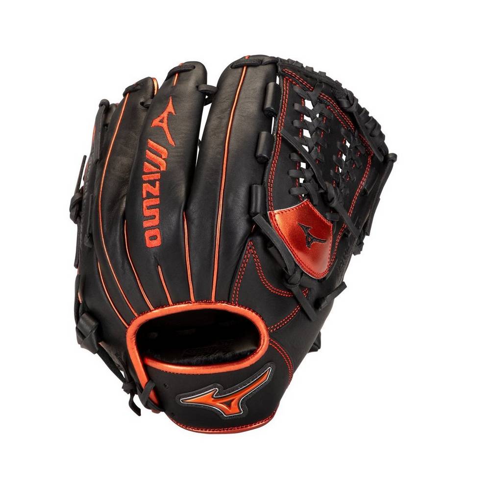 Luva Baseball Mizuno MVP Prime SE Infield 11.75" - Homem - Pretas/Vermelhas - XTKEC8106